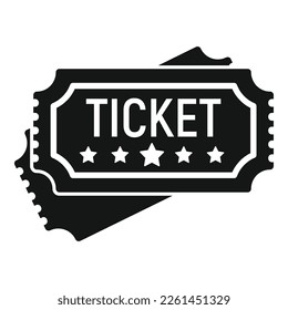 Lucky ticket icon simple vector. Chinese fortune. Asia cute