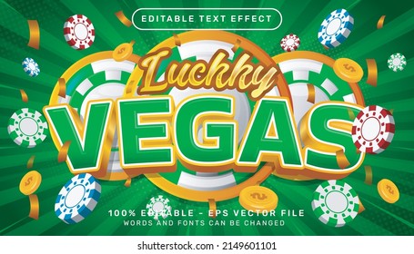 Lucky Vegas 3d Text Effect And Editable Text Effect