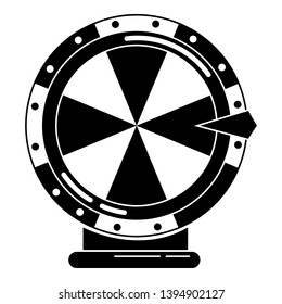 Lucky wheel icon. Simple illustration of lucky wheel vector icon for web design isolated on white background