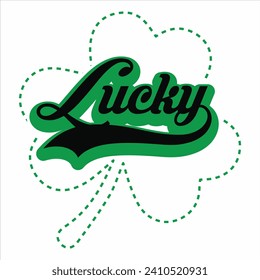 LUCKY-ST.PATRICK'S DAY SUBLIMATION T-SHIRT DESIGN