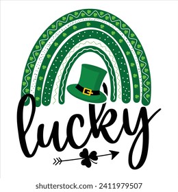 Lucky-ST.PATRICK'S DAY T-SHIRT DESIGN, Lucky-ST.PATRICK'S DAY T-SHIRT DESIGN