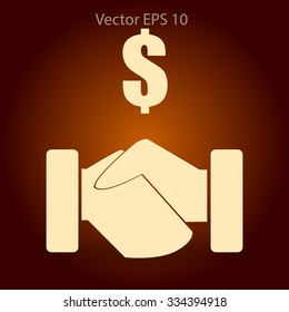 lucrative contracts vector illustration