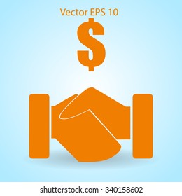 lucrative contracts vector illustration