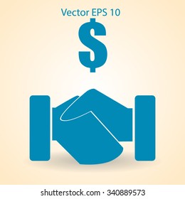 lucrative contracts vector illustration