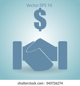 lucrative contracts vector illustration