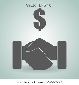 lucrative contracts vector illustration