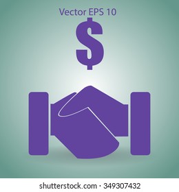 lucrative contracts vector illustration