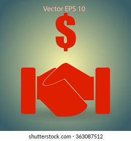 lucrative contracts vector illustration