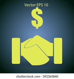 lucrative contracts vector illustration