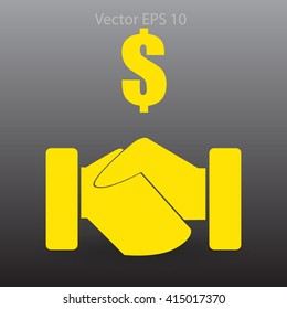 lucrative contracts vector illustration