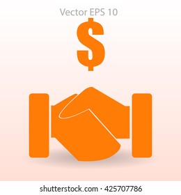 lucrative contracts vector illustration