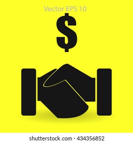 lucrative contracts vector illustration