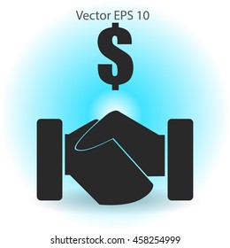 lucrative contracts vector illustration