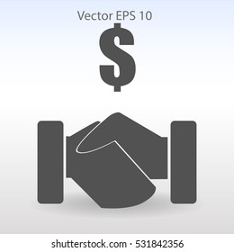 lucrative contracts vector illustration