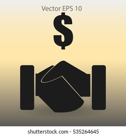 lucrative contracts vector illustration