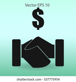lucrative contracts vector illustration
