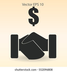 lucrative contracts vector illustration
