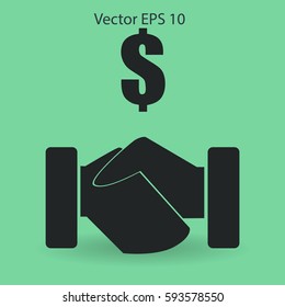 lucrative contracts vector illustration