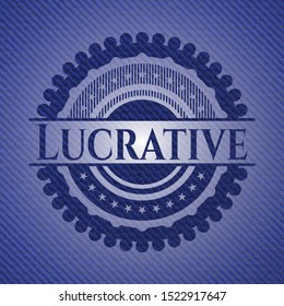 Lucrative denim background. Vector Illustration. Detailed.