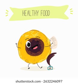 lucuma fruit cute funny cheerful characters with different poses and emotions. Vector hand drawnvector illistration.