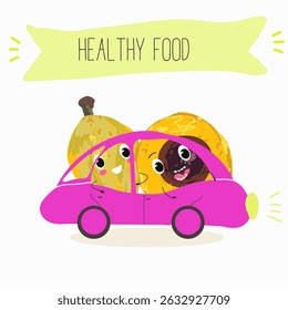 lucuma fruit cute funny cheerful characters with different poses and emotions. Vector hand drawnvector illistration.