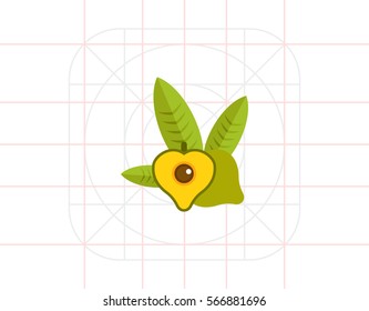 Lucuma with Leaves Icon