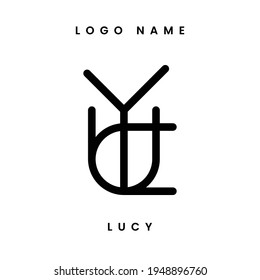 Plantilla de nombres de logotipo personal de Lucy