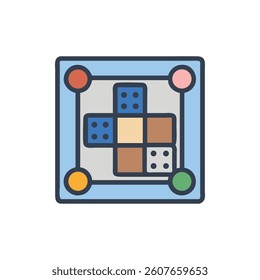 Ludo Board Game: Classic, Colorful Design for Digital Use