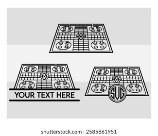 Ludo Board, Ludo Board outline, Ludo game, Ludo Vector Images, clipart,  Monogram, Split Monogram, Circle Monogram ,