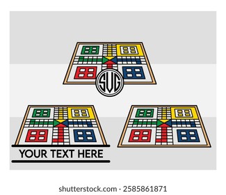 Ludo Board, Ludo Board Silhouette, Ludo game, Ludo Vector Images, clipart, Monogram, Split Monogram, Circle Monogram