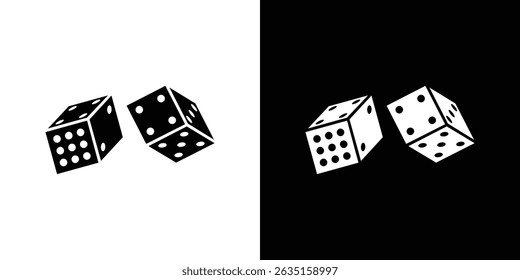 Ludo Dice icon concept, vector illustration