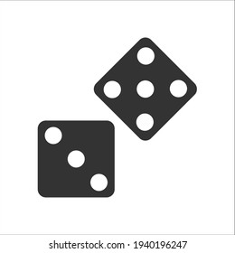 Ludo dice icon, Vector graphics