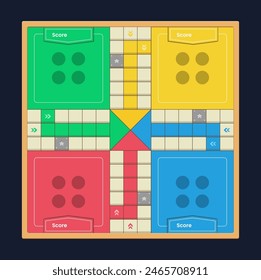 Ludo Game Board for Mobile Or Web Game