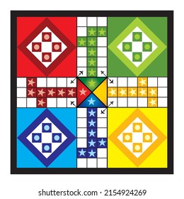 Ludo game play kid Design template