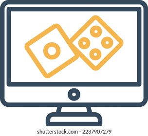 Ludo Game Vector Icon which is suitable for commercial work and easily modify or edit it
