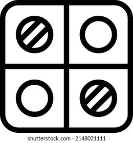 Ludo game Vector illustration on a transparent background.Premium quality symmbols.Thin line vector    icon for concept and graphic design.
