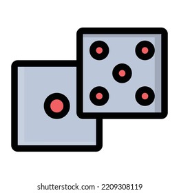 ilustración de ludo Vector en un fondo transparente. Símbolos de calidad premium. Icono vectorial de trazo para el concepto y diseño gráfico.