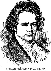 Ludwig van Beethoven 1770 to 1827 he was a German composer and pianist famous for his compositions 9 symphonies 5 piano concertos 1 violin concerto 32 piano sonatas 16 string quartets vintage