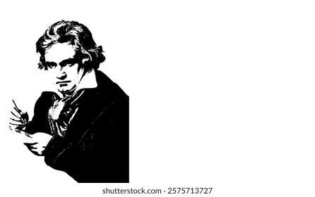 Ludwig van Beethoven Portrait Sketch