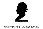 Ludwig van Beethoven silhouette	high quality vector