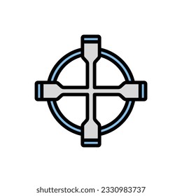 Lug Wrench Icon Vector Illustration