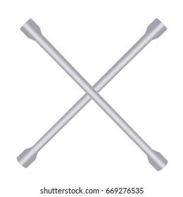 Lug Wrench Tool Vector