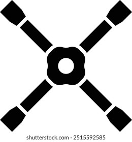 Ilustração de design de ícone de vetor de chave inglesa