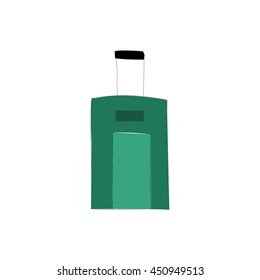 Lugagge doodle icon illustration vector