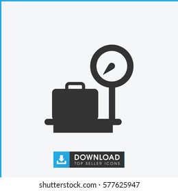 lugagge weight icon illustration isolated vector sign symbol