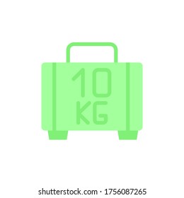 Luggage 2 colored icon. Simple colored element illustration. Luggage concept symbol design from Bag set