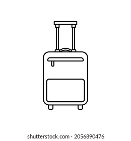 Luggage bag icon design template vector isolated illustration