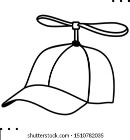 Luggage bag icon in outline style