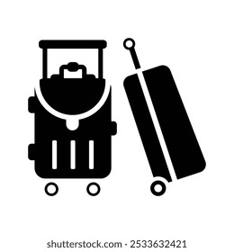 Icono de la bolsa de equipaje, Vector