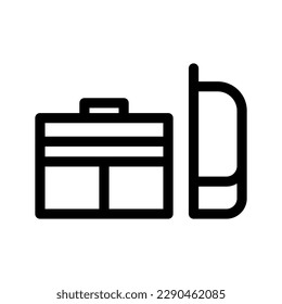 Luggage Bag Icon Vector Symbol Design Illustration